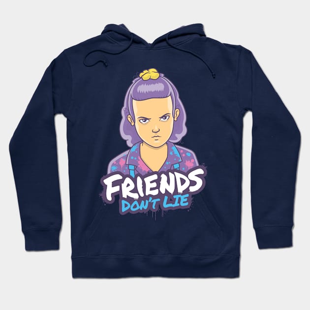 Friends Don't Lie - Eleven - Stranger Things Hoodie by zoljo